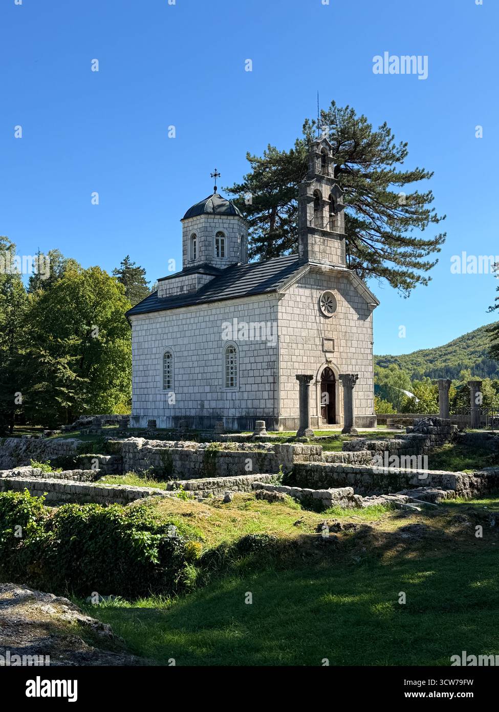Chiesa di Corte ( Dvorska crkva) Cetinje, Montenegro. - Immagine stock catturata con smartphone