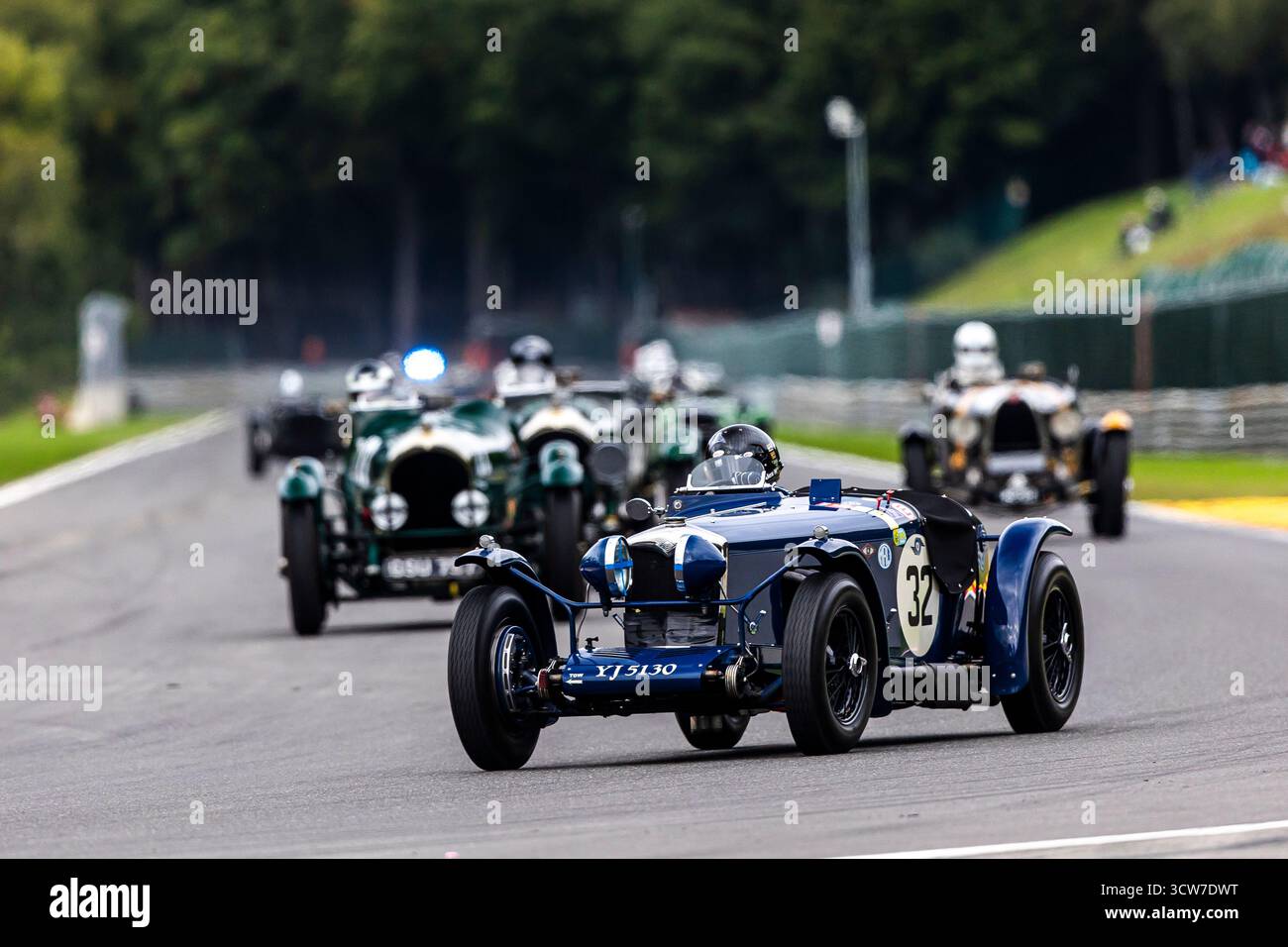 #32 Riley 12/4 TT Sprite Rep (1937) - Hewitson Alex (GBR), Auto sportive pre-belliche durante la Spa Six Hours (Roadbook Motor Classic) sul circuito di Spa-Francorchamps, dal 26 al 29/2025 settembre a Francorchamps (Belgio). Foto Stock