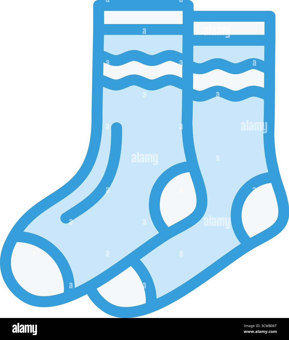 Illustrazione di progettazione dell'icona Vector SOCK Illustrazione Vettoriale