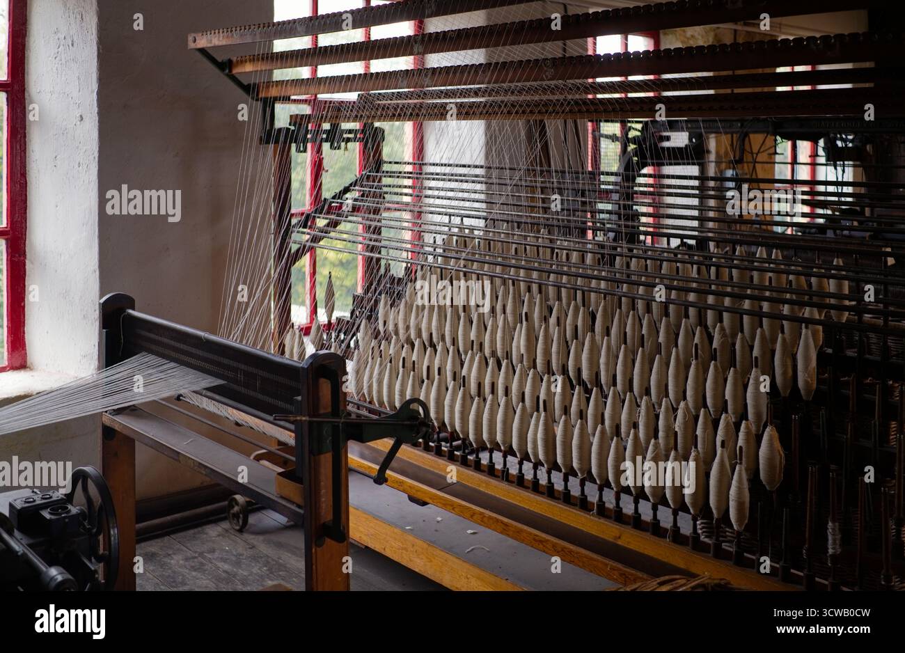 Mostra di lavoro al Leeds Industrial Museum Foto Stock