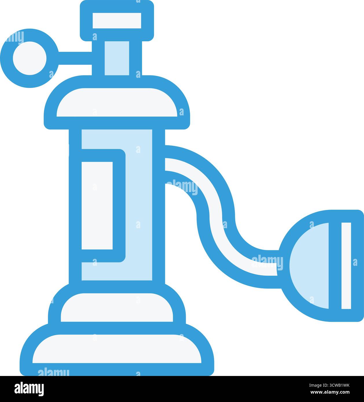 Illustrazione del design dell'icona del vettore del serbatoio di ossigeno Illustrazione Vettoriale