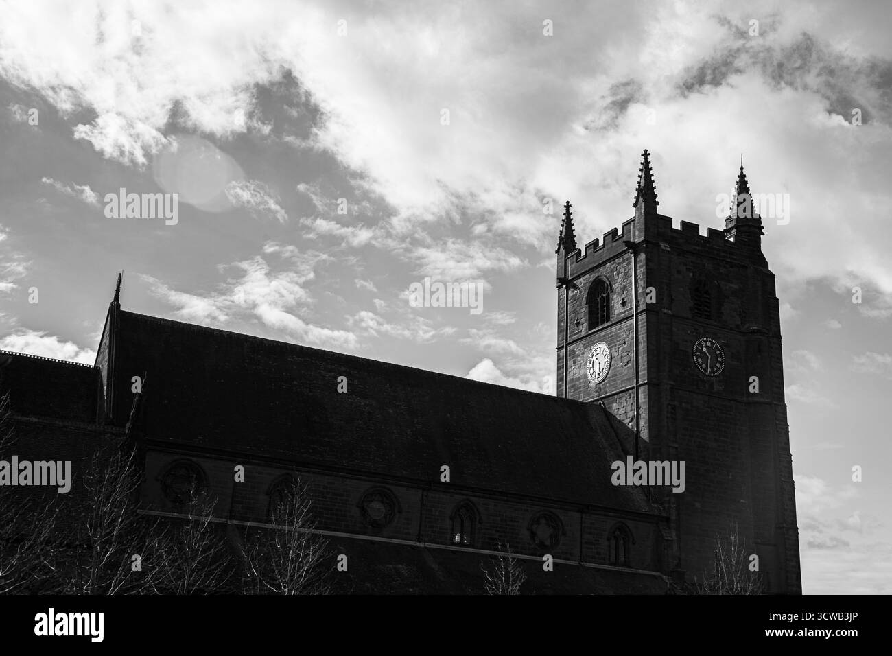 Questa immagine mostra una bella chiesa a Newcastle. Foto Stock