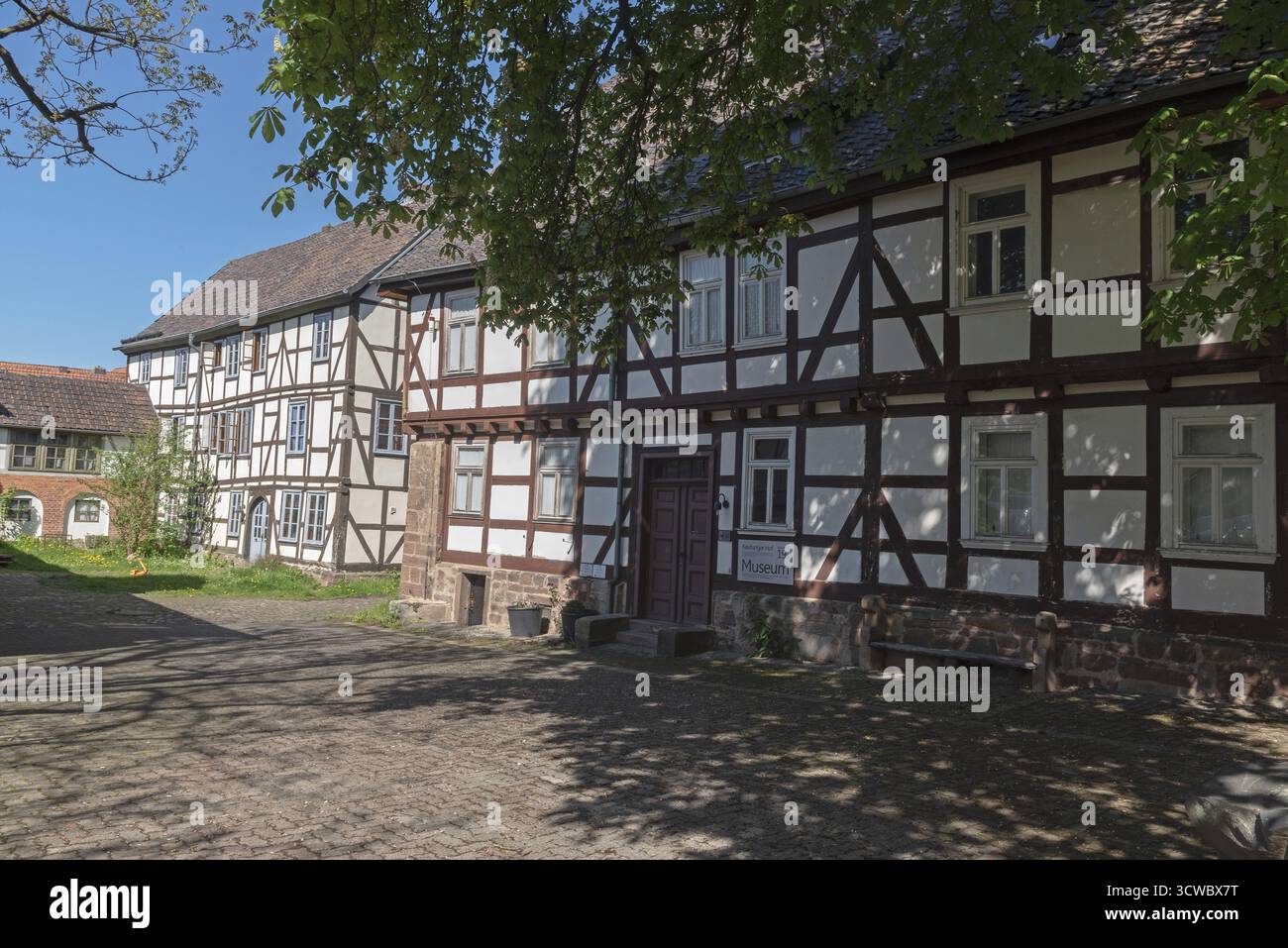 Kaufunger Hof, museo, campus universitario, Witzenhausen, piccola città, Assia, Germania Foto Stock