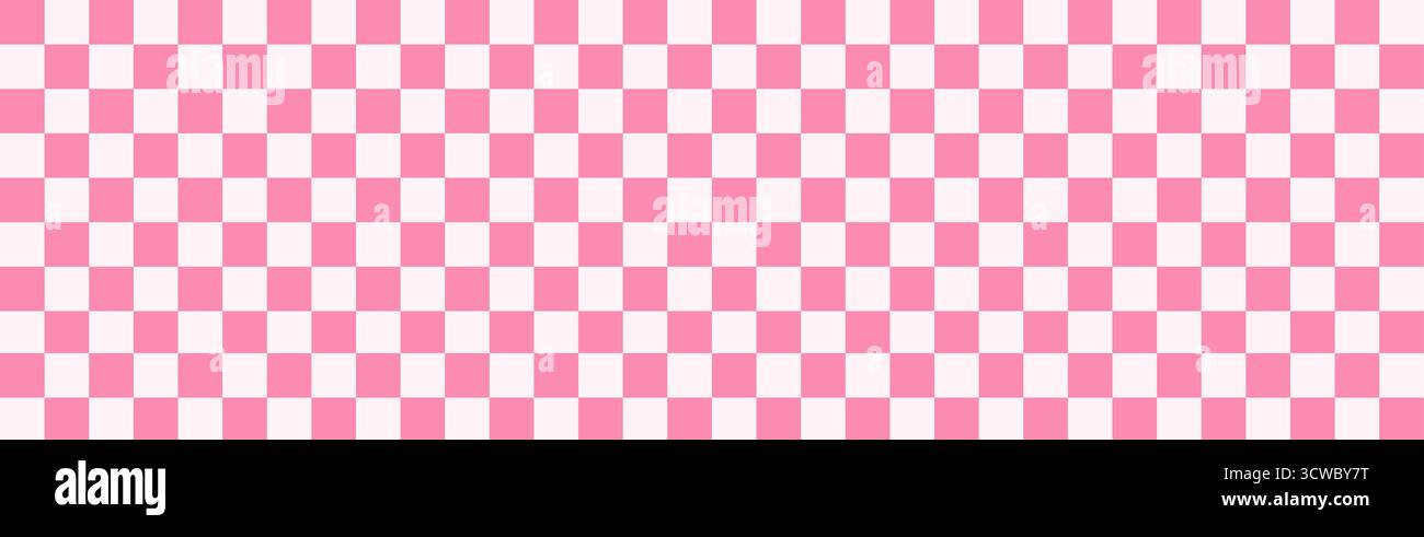 Sfondo scacchiera senza interruzioni. Motivo a griglia con dettagli rosa-rossi per uno sfondo digitale a quadri e texture da picnic. Illustrazione Vettoriale