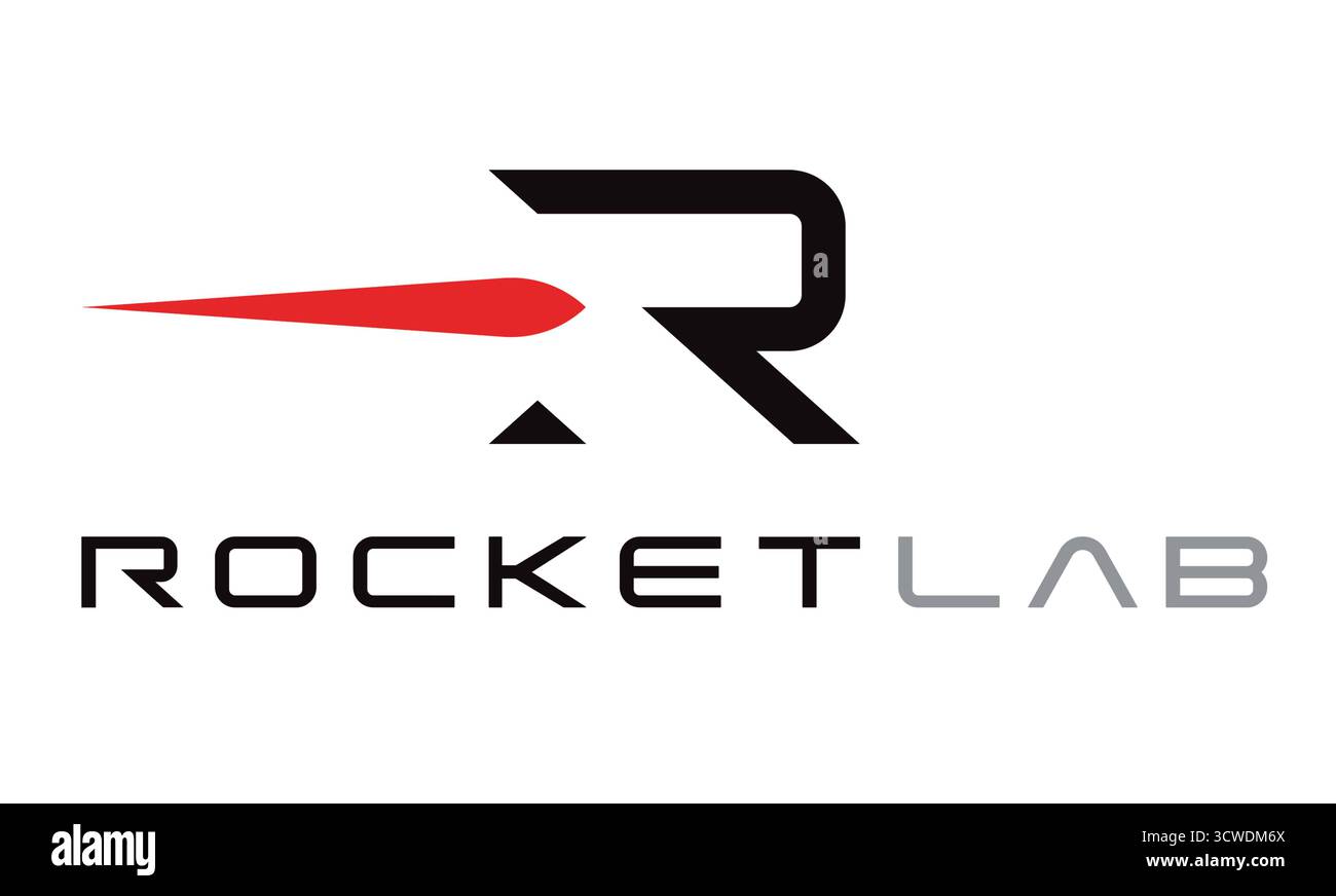Logo Rocket Lab Foto Stock