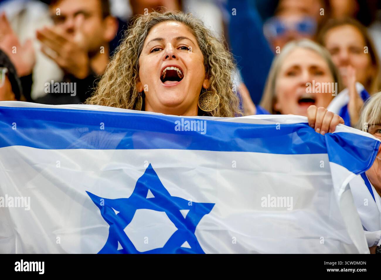 Oslo, Norvegia, 11 ottobre 2025. Tifoso israeliano nella partita di qualificazione al campionato del mondo tra Norvegia e Israele allo stadio Ullevål di Oslo. Crediti: Frode Arnesen/Alamy Live News Foto Stock
