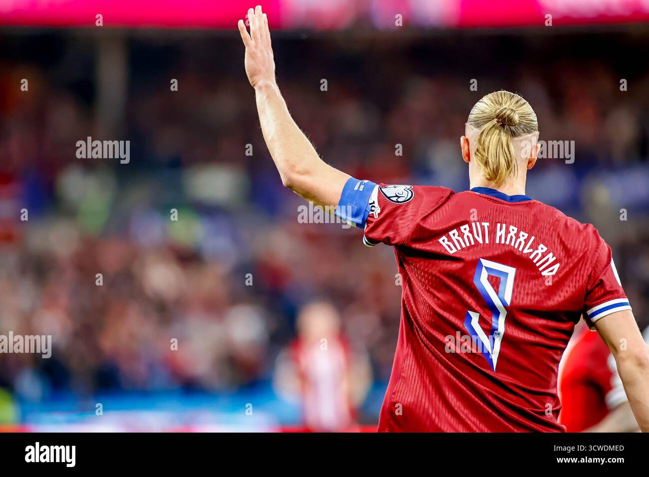Oslo, Norvegia, 11 ottobre 2025. Il norvegese Erling Braut Haaland nella partita di qualificazione al campionato del mondo tra Norvegia e Israele allo stadio Ullevål di Oslo. Crediti: Frode Arnesen/Alamy Live News Foto Stock
