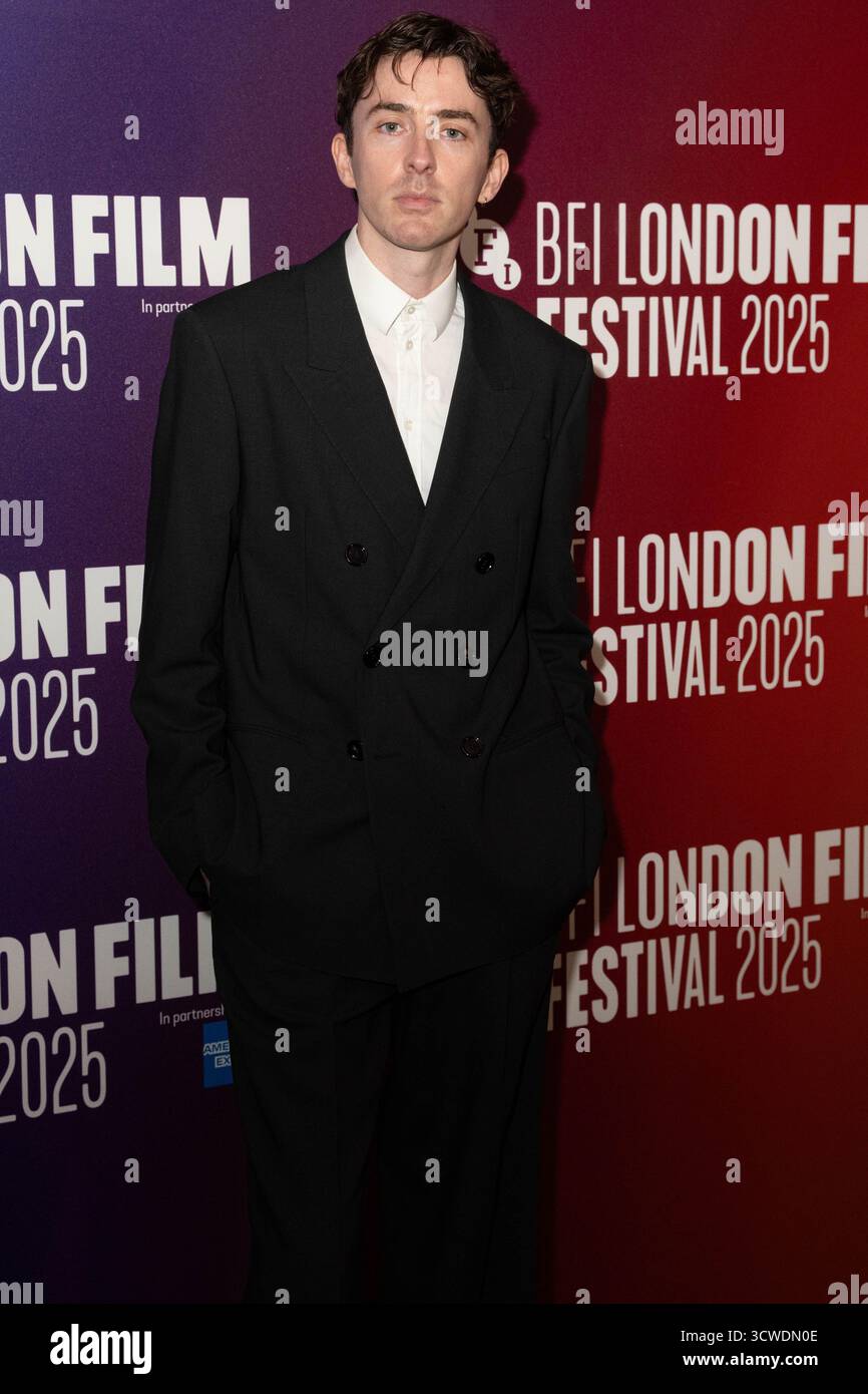 Matthew Beard partecipa alla proiezione di a Testament of Ann Lee al Curzon Mayfair di Londra, come parte del BFI London Film Festival. Data foto: Sabato 11 ottobre 2025. Foto Stock
