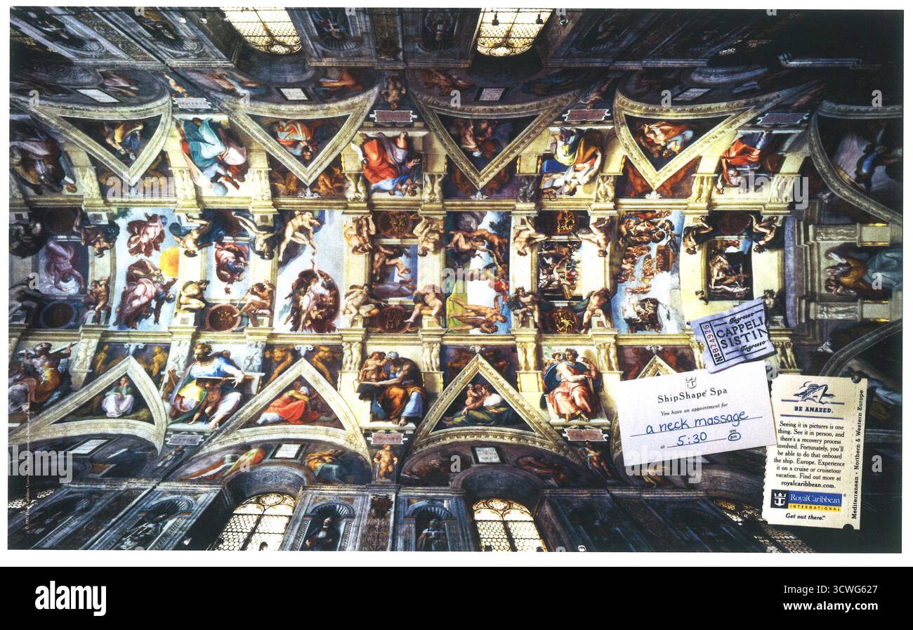2002 Royal Caribbean Cruises con Cappella Sistina Foto Stock