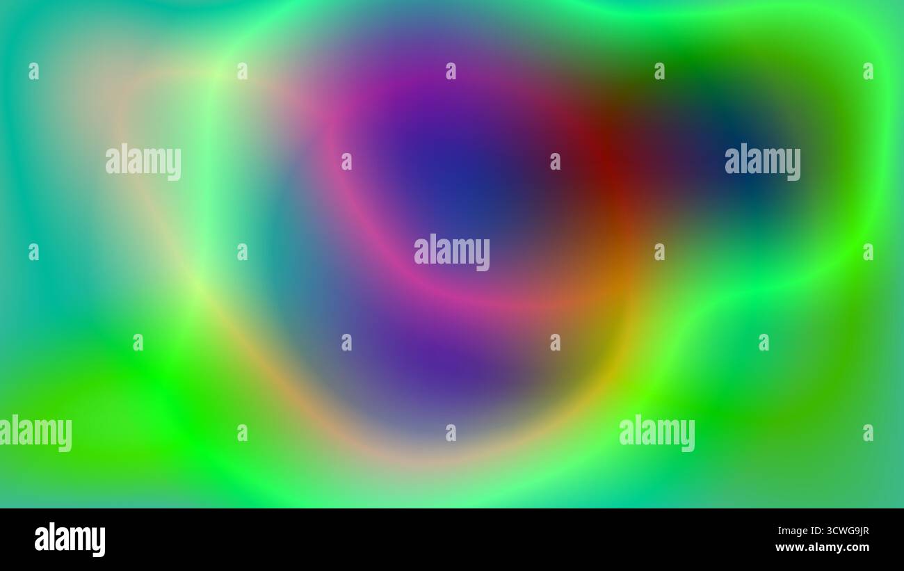 Sfondo abstract verde brillante e viola con perdita di luce Illustrazione Vettoriale