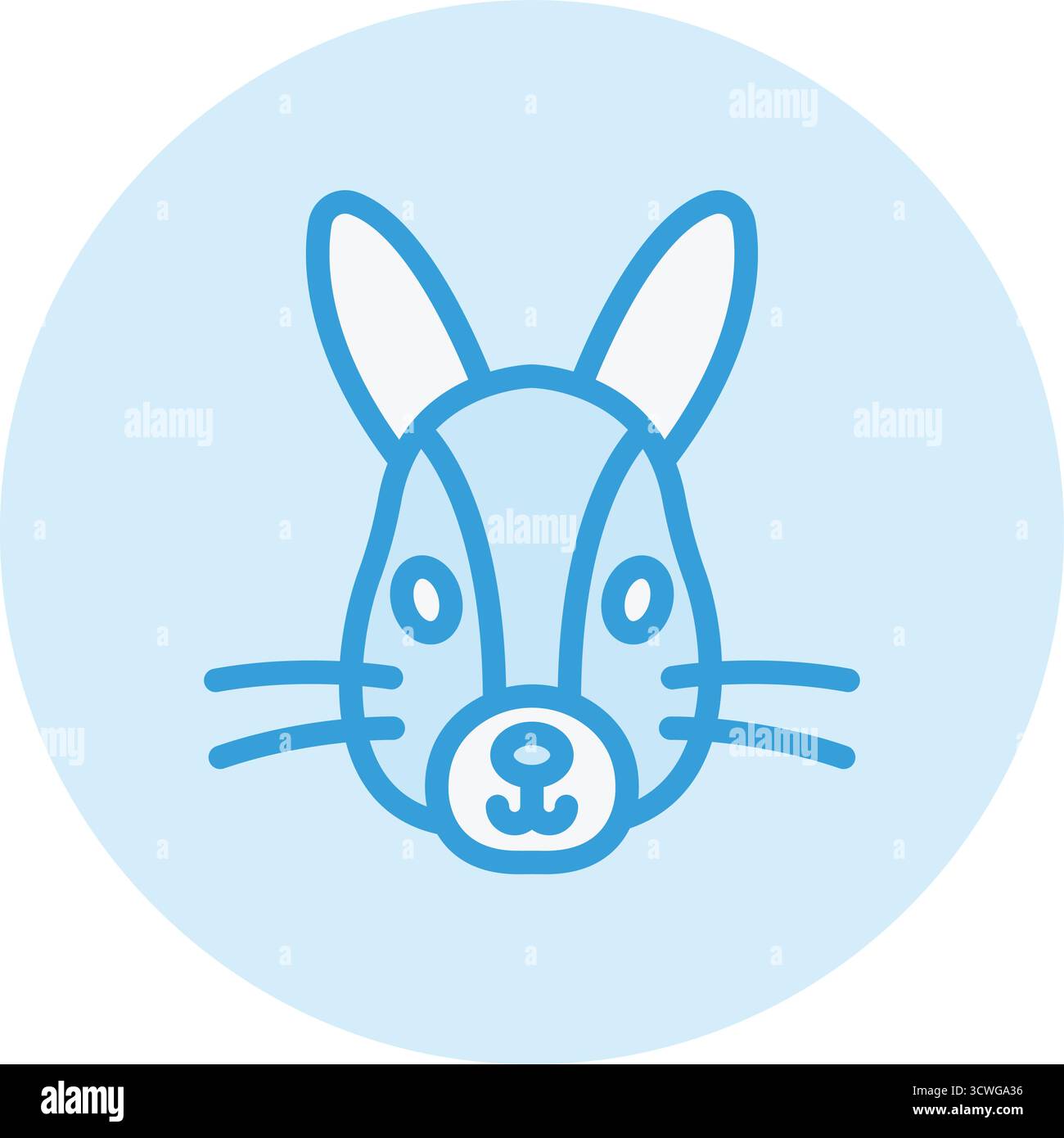 Illustrazione del design dell'icona Bunny Vector Illustrazione Vettoriale