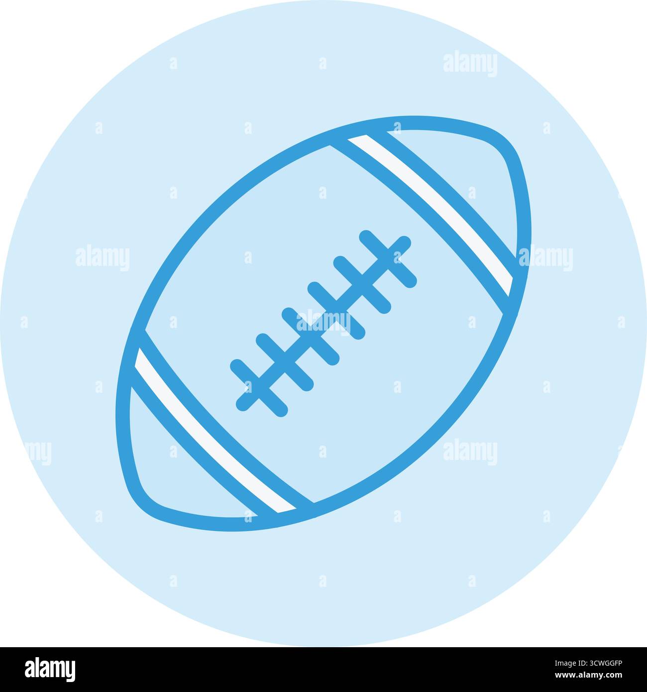 Illustrazione del design dell'icona del vettore Rugby Illustrazione Vettoriale