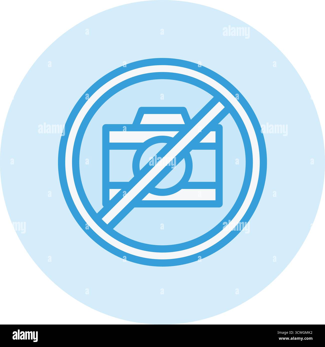 Nessuna illustrazione di disegno dell'icona vettoriale della videocamera Illustrazione Vettoriale