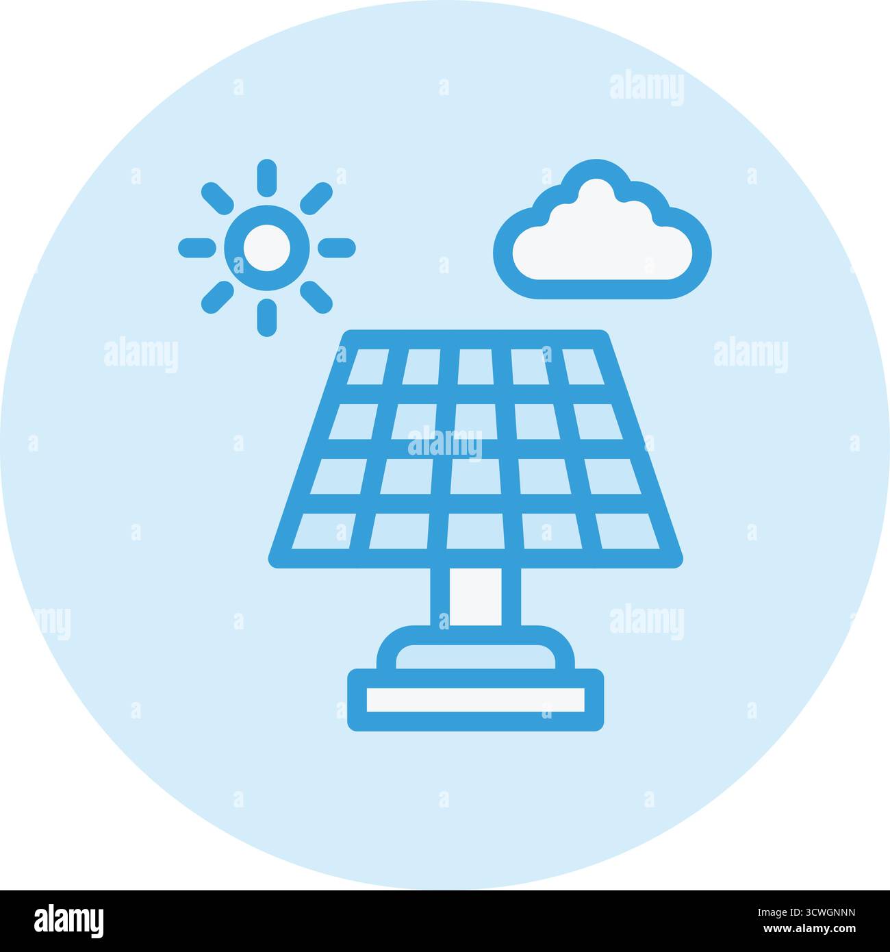 Illustrazione di progettazione dell'icona vettoriale del sistema solare Illustrazione Vettoriale