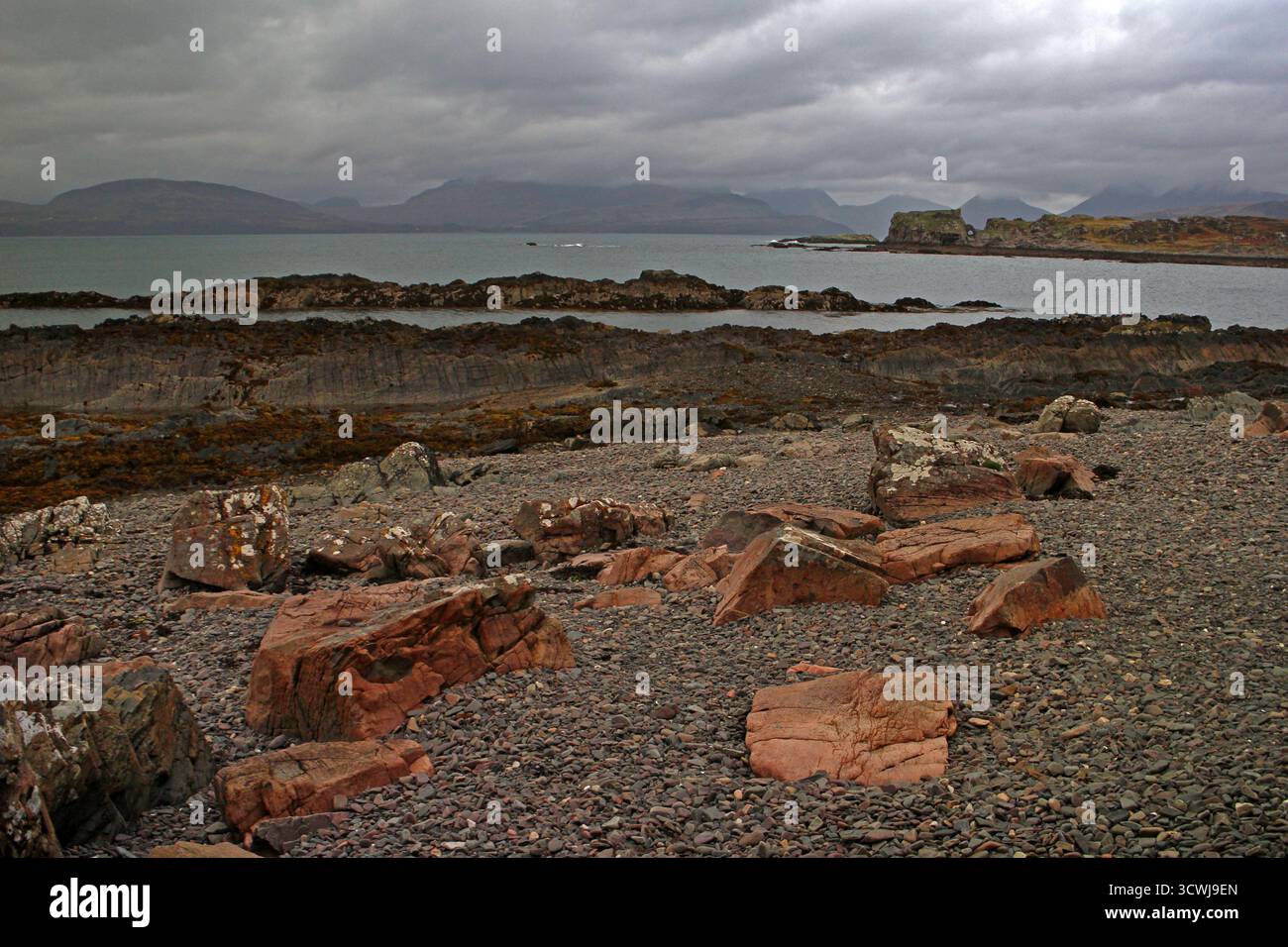 Castello di Dunscaith, Isola di Skye Foto Stock