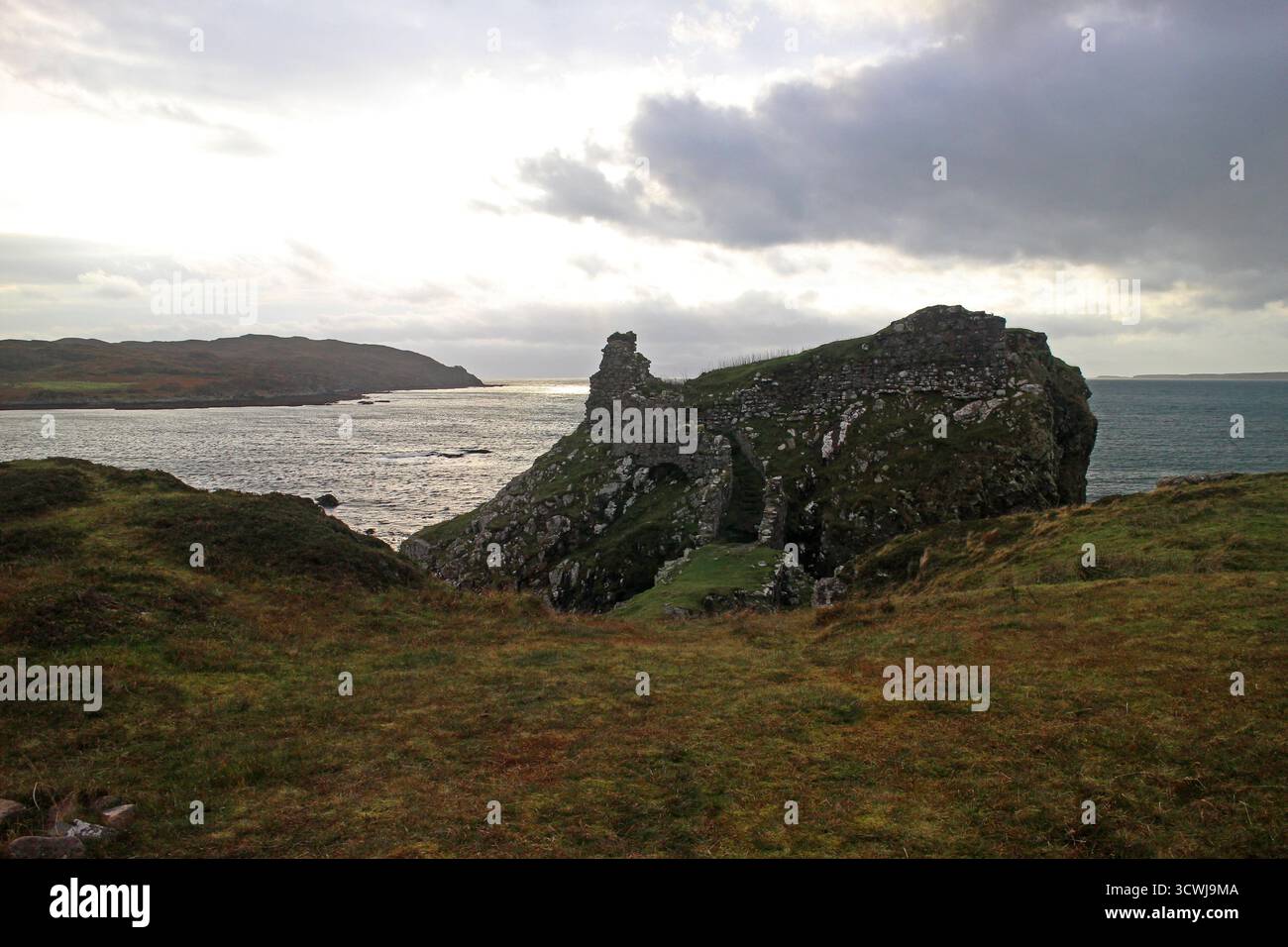 Castello di Dunscaith, Isola di Skye Foto Stock
