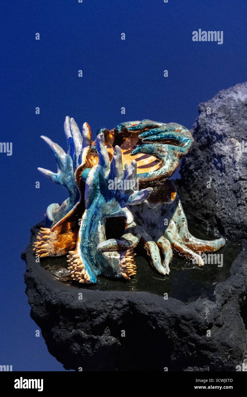 "How to hold a Void" (2023) di Nina Paszkowski, "Hypercreatures – Future Mythologies" Exhibition (2025), Max Ernst Museum, Brühl, Germania Foto Stock