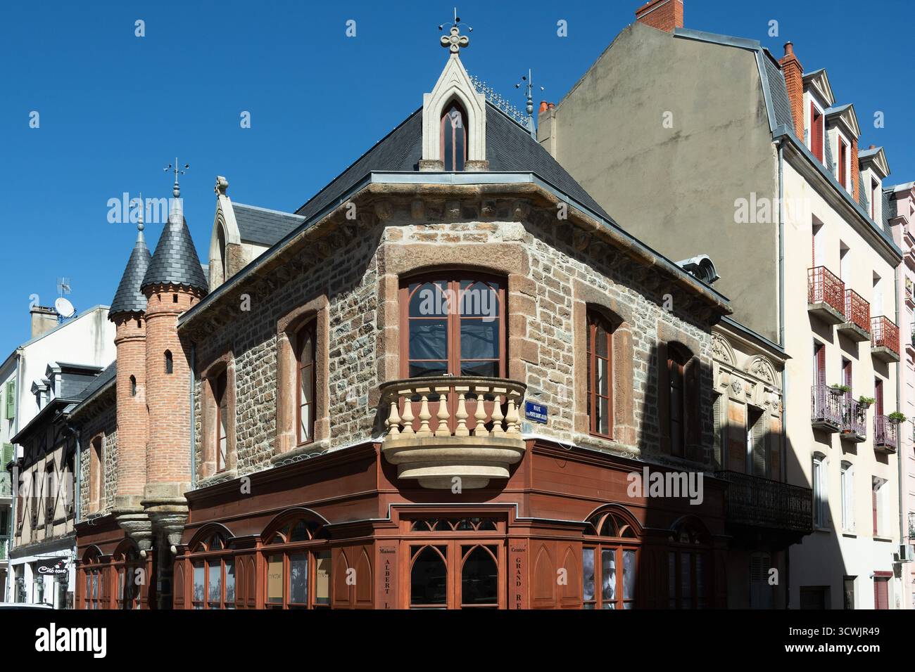 Città di Vichy. Casa di Albert Londres giornalista famoso, dipartimento Allier, Auvergne-Rodano-Alpi, Francia Foto Stock