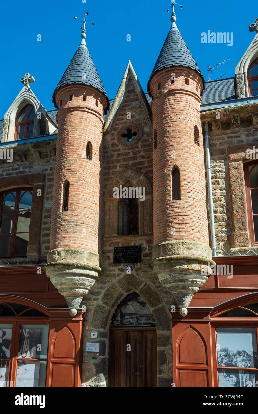 Città di Vichy. Casa di Albert Londres giornalista famoso, dipartimento Allier, Auvergne-Rodano-Alpi, Francia Foto Stock