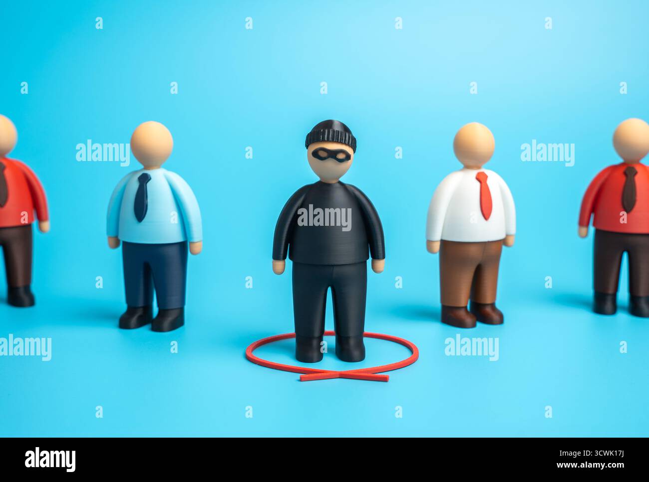 Trova una spia d'affari sul personale. Spionaggio industriale. Furto di dati, intelligence aziendale e protezione di segreti commerciali. Monitoraggio sul luogo di lavoro e. Foto Stock