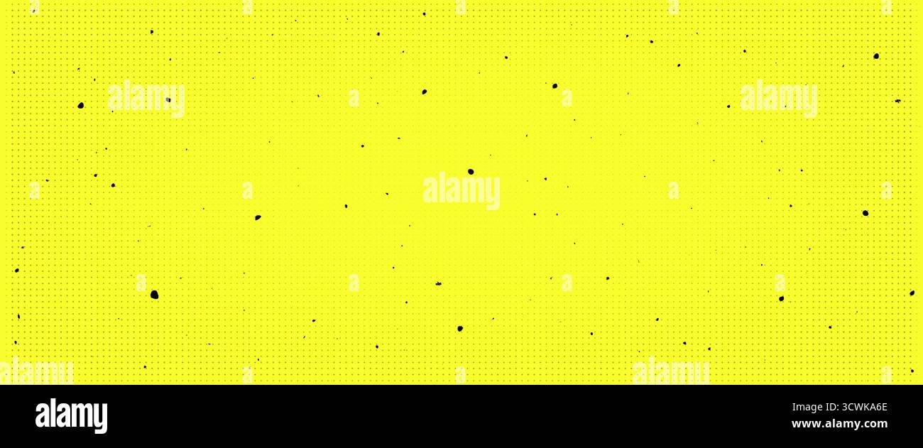 Carta ecru mezzitoni con memo giallo e nota vivace per un audace materiale acido o un design grunge per poster. Illustrazione Vettoriale