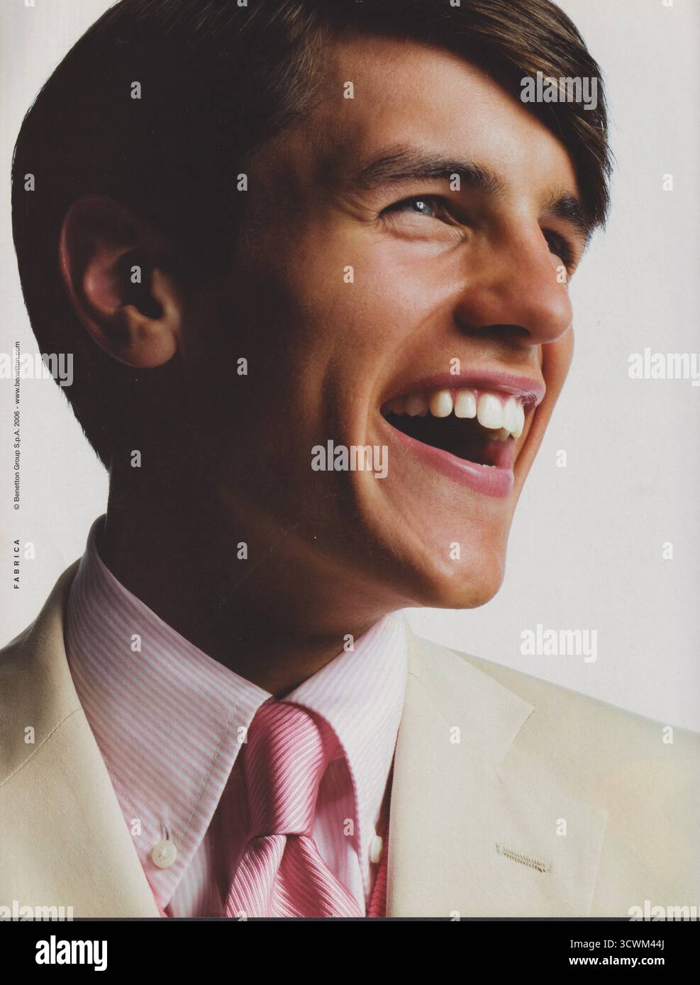 Poster pubblicitario United Colors of Benetton casa di moda su rivista cartacea da 2006 anni, pubblicità, pubblicità creativa Benetton Group 2000s Foto Stock