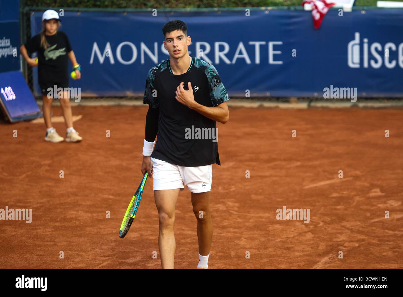 VALENCIA , SPAGNA, 12 OTTOBRE 2025. La croata Luka Mikrut, finalista della Faulcombridge Cup di Valencia Foto Stock