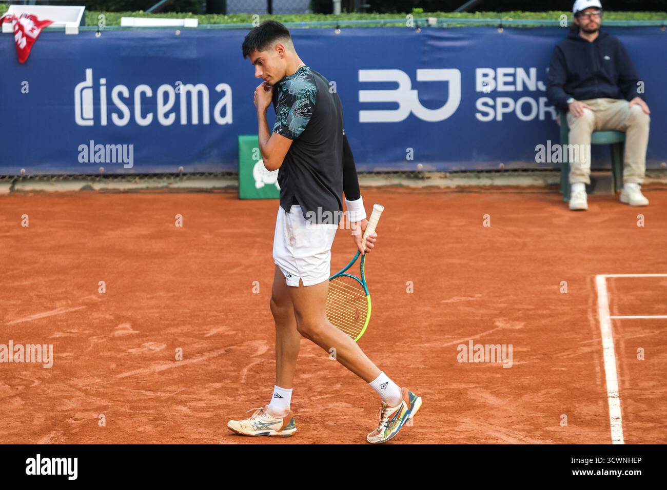 VALENCIA , SPAGNA, 12 OTTOBRE 2025. La croata Luka Mikrut, finalista della Faulcombridge Cup di Valencia Foto Stock