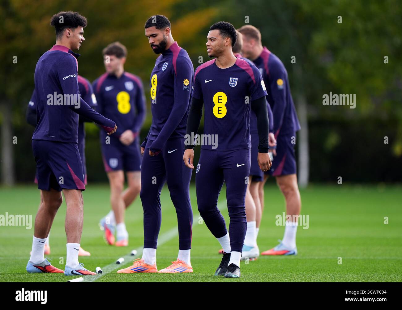 Dane Scarlett durante una sessione di allenamento al Tottenham Hotspur, Enfield. Data foto: Lunedì 13 ottobre 2025. Foto Stock