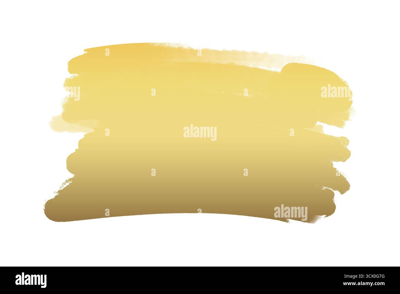 Pennellate dorate. Macchie di vernice lucide. Luci natalizie brillanti. Striscia di alluminio. immagine del tratto metallico del pennello. segni del pennello oro, macchia d'oro, gol Foto Stock