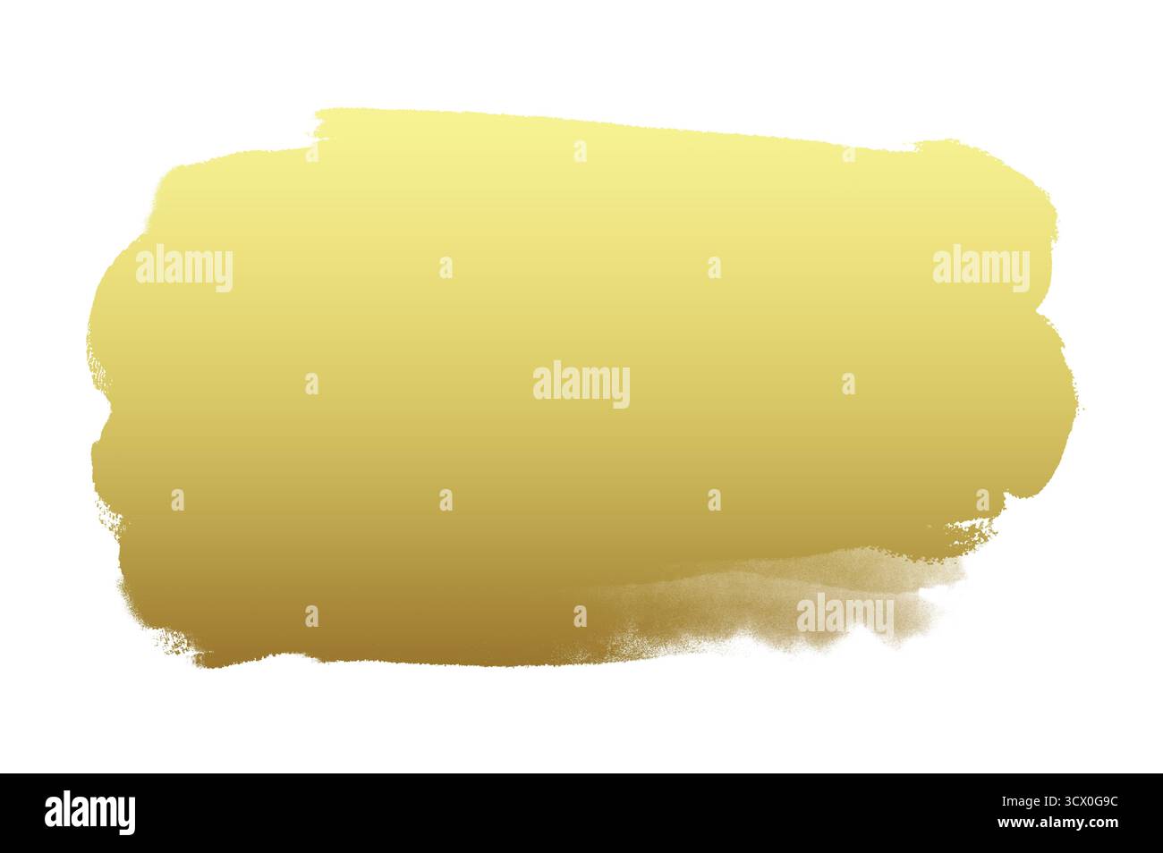 Pennellate dorate. Macchie di vernice lucide. Luci natalizie brillanti. Striscia di alluminio. immagine del tratto metallico del pennello. segni del pennello oro, macchia d'oro, gol Foto Stock