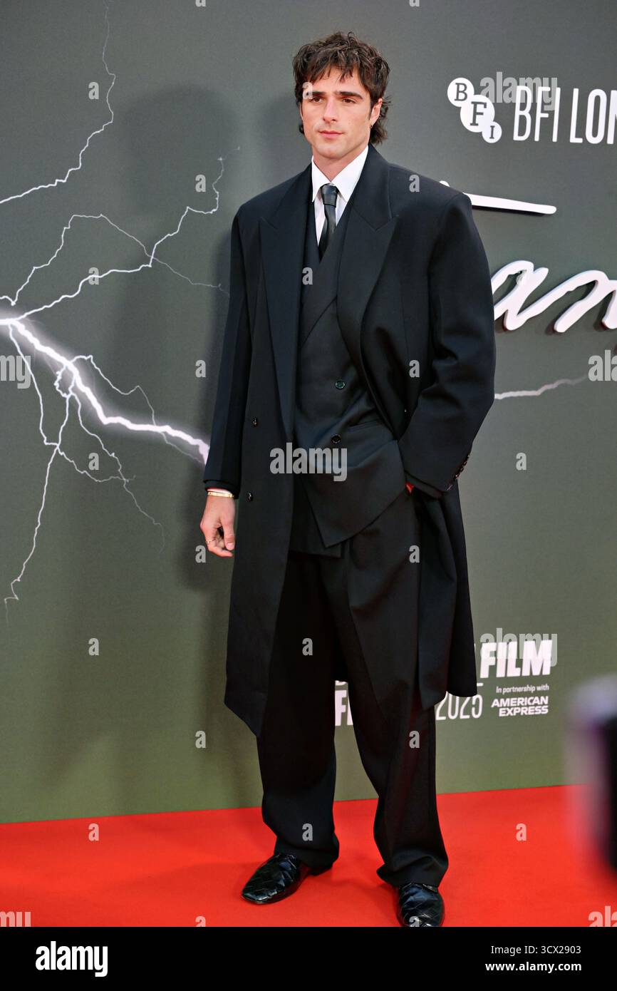 LONDRA, INGHILTERRA, 13 ottobre 2025: Jacob Elordi al "FRANKENSTEIN" del 69° BFI London Film Festival Gala al Royal Festival Building, Londra, Regno Unito. (Foto di 李世惠/SEE li/Picture Capital) credito: Vedi li/Picture Capital/Alamy Live News Foto Stock