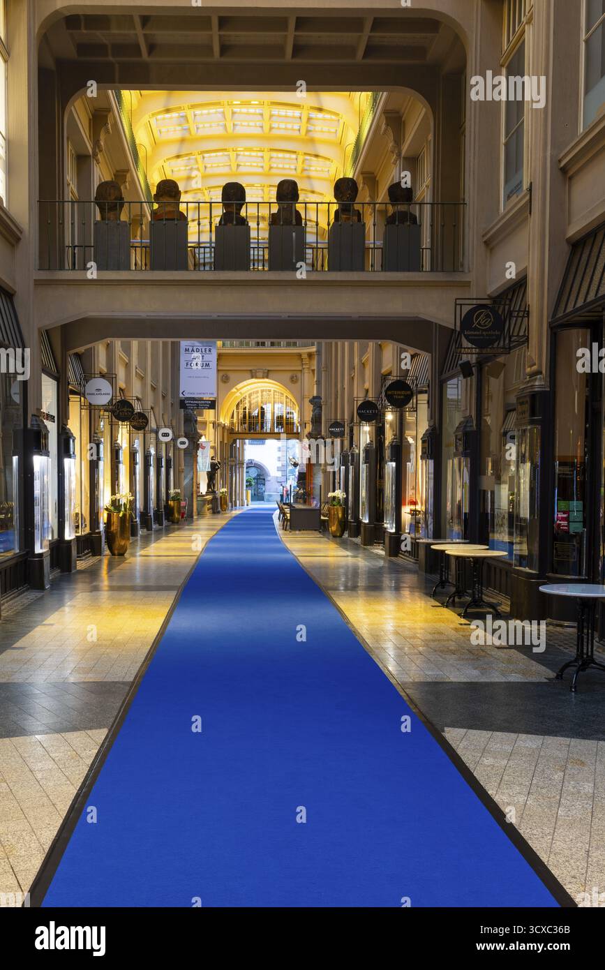 Maedler Passage, galleria commerciale, Lipsia, Sassonia, Germania Foto Stock