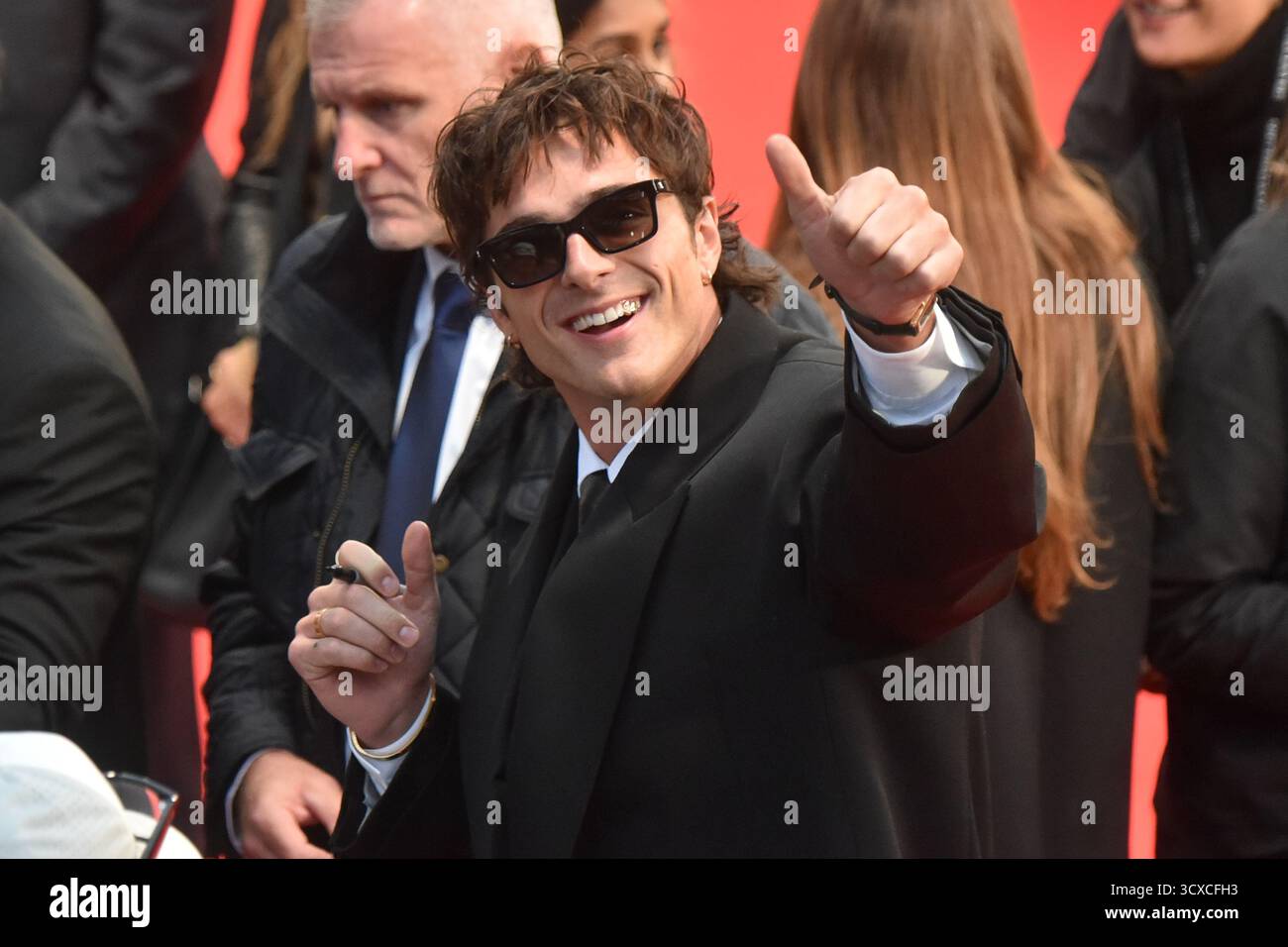 Londra, Inghilterra. REGNO UNITO. Lunedì 13 ottobre 2025 . Jacob Elordi partecipa alla prima "Frankenstein" durante il BFI London Film Festival, al Southbank Centre, Royal Festival Hall di Londra, Inghilterra. REGNO UNITO. Lunedì 13 ottobre 2025 credito: Bang Media International/Alamy Live News Foto Stock