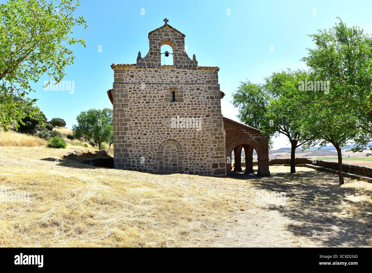 Hortezuela de Océn, la Virgen de Océn hermitage (origine romanica). Guadalajara, Castilla-la Mancha, Spagna. Foto Stock