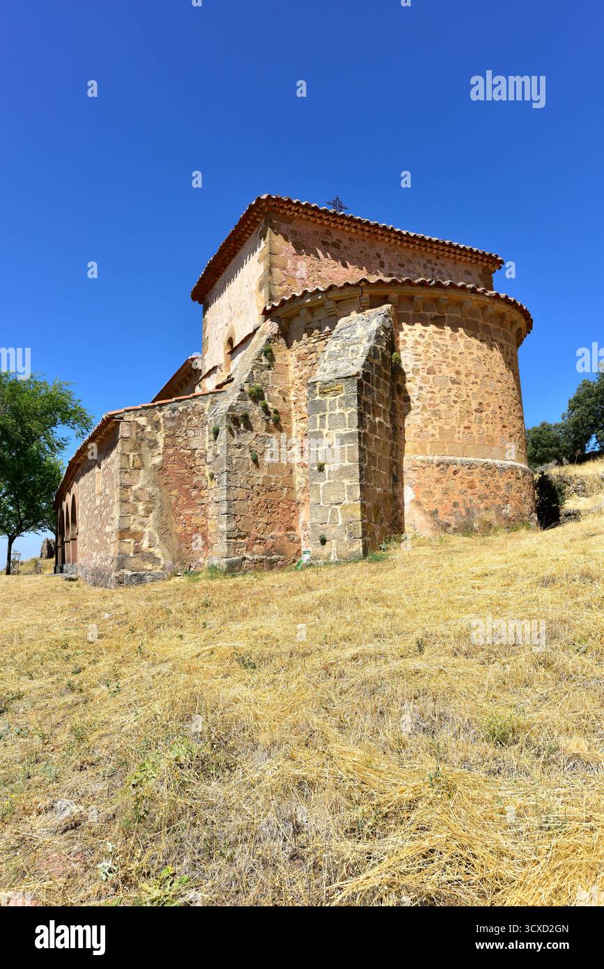 Hortezuela de Océn, la Virgen de Océn hermitage (origine romanica). Guadalajara, Castilla-la Mancha, Spagna. Foto Stock