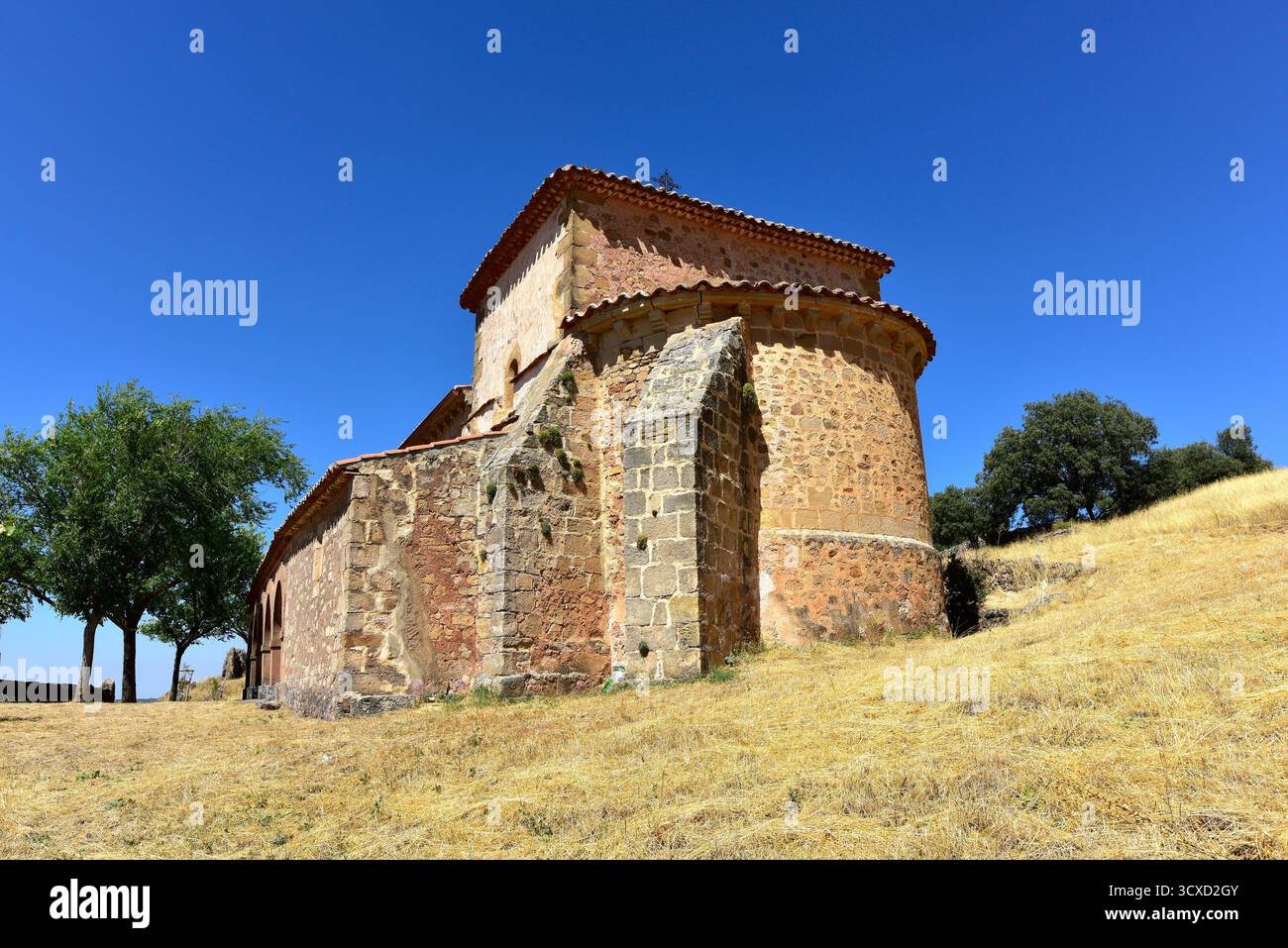 Hortezuela de Océn, la Virgen de Océn hermitage (origine romanica). Guadalajara, Castilla-la Mancha, Spagna. Foto Stock