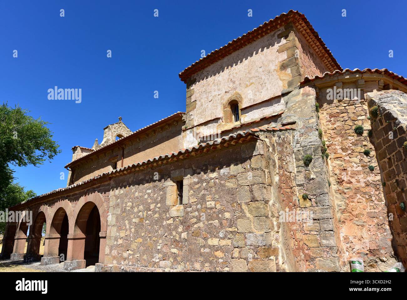 Hortezuela de Océn, la Virgen de Océn hermitage (origine romanica). Guadalajara, Castilla-la Mancha, Spagna. Foto Stock