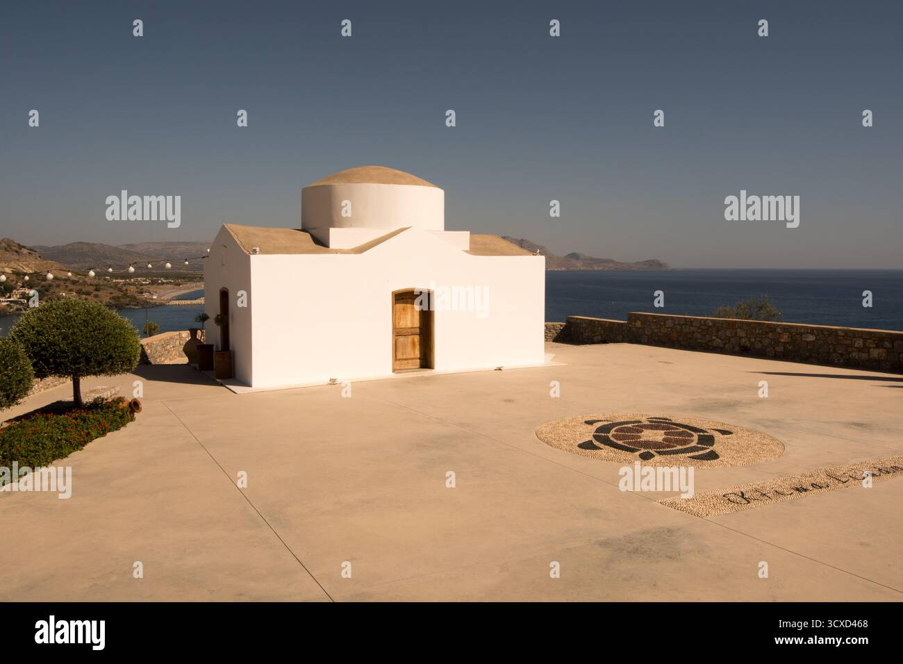 Piccola chiesa bianca Foto Stock