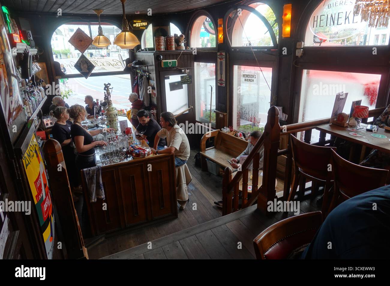 Amsterdam, Café 't Hooischip // Amsterdam, Café 't Hooischip Foto Stock