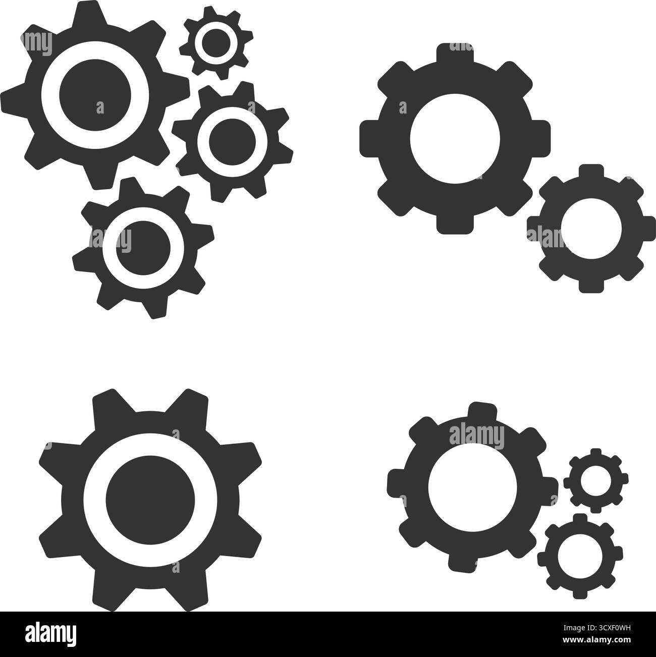 Design dell'icona di regolazione del cambio Illustrazione Vettoriale