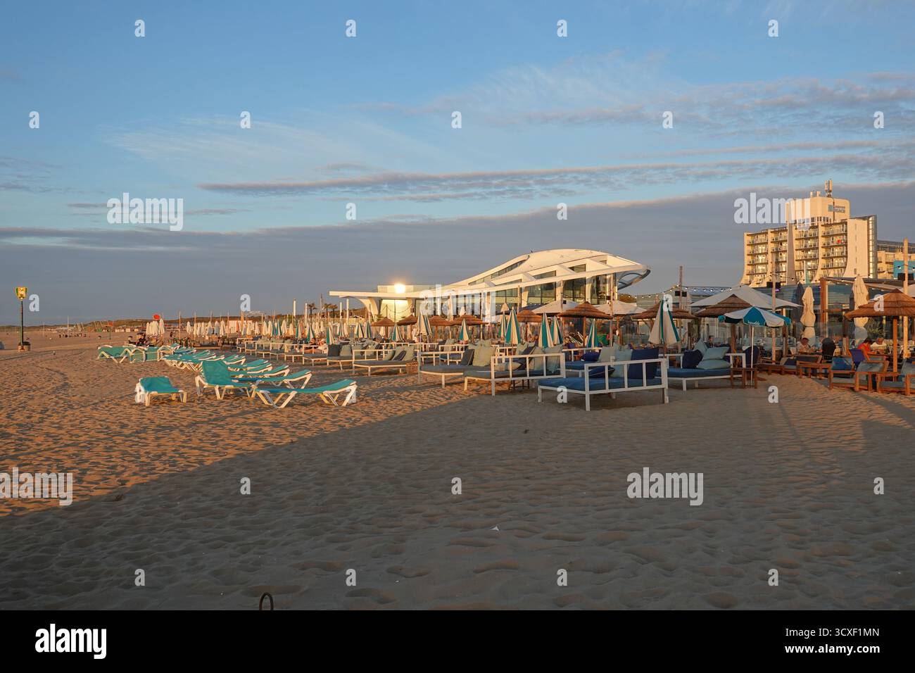 Den Haag, Scheveningen Strand // l'Aia, Scheveningen Strand Foto Stock