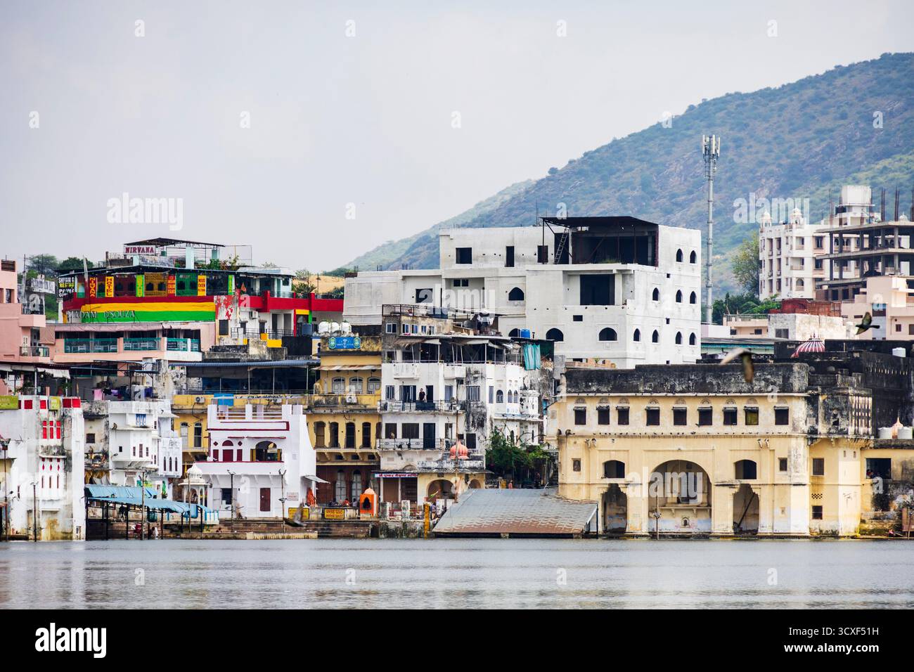 Lago Pushkar, Pushkar, Rajasthan, India, Asia Foto Stock