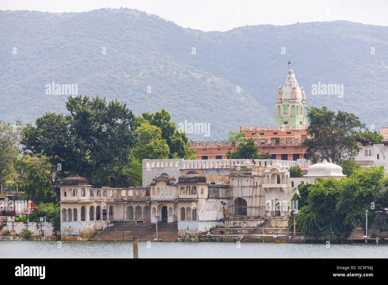 Lago Pushkar, Pushkar, Rajasthan, India, Asia Foto Stock