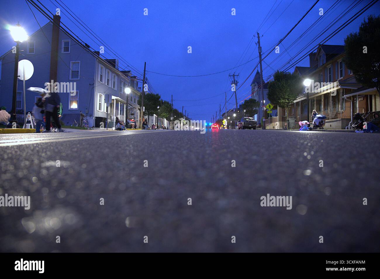 st. Principale Macungie Pa ha solo anticipato la parata di Halloween Foto Stock