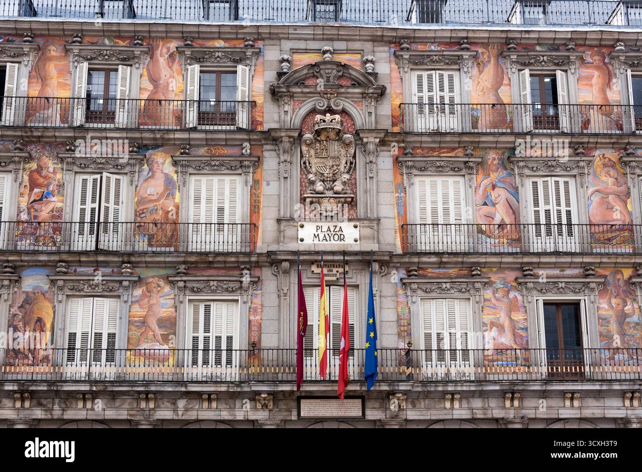 Spagna, Madrid, Plaza Mayor Foto Stock