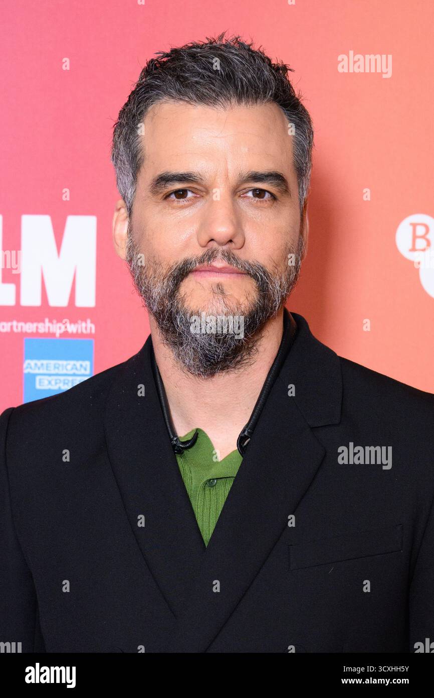Londra, Regno Unito. 14 ottobre 2025. Wagner Moura partecipa alla proiezione di The Secret Agent al Southbank Centre, Royal Festival Hall, Londra, come parte del BFI London Film Festival. Il credito fotografico dovrebbe essere: Matt Crossick/Alamy Live News Foto Stock