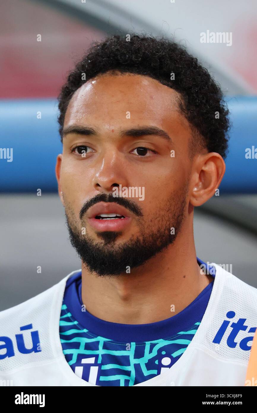 Tokyo, Giappone. 14 ottobre 2025. Vitinho (BRA) calcio: KIRIN Challenge Cup 2025 partita tra Giappone e Brasile allo Stadio di Tokyo, Giappone . Crediti: Yohei Osada/AFLO SPORT/Alamy Live News Foto Stock