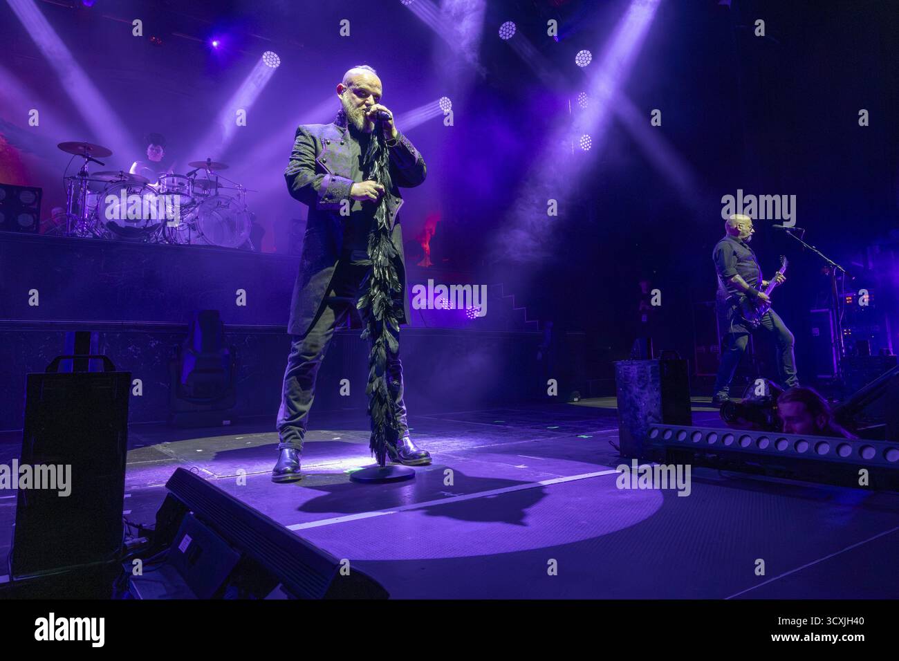 Martin Engler, Singer, Mono Inc., Dark-Rock Band, D, Live on Live 2025 Tour al Columbiahalle di Berlino il 10 ottobre 2025 Foto Stock