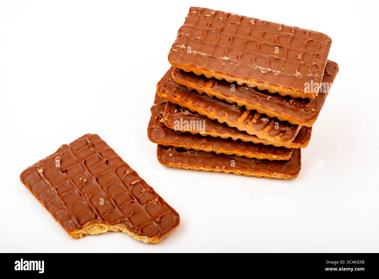Biscotti al latte maltato al cioccolato di Fox Foto Stock